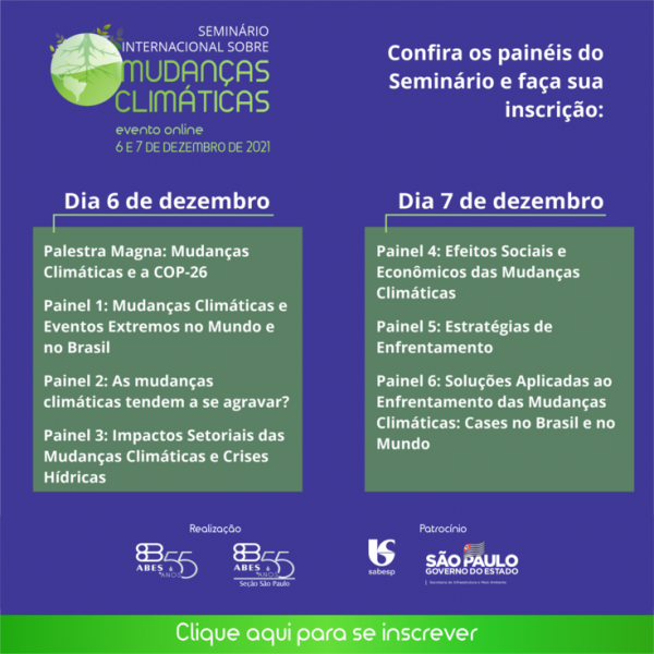 seminário internacional sobre mudanças climáticas