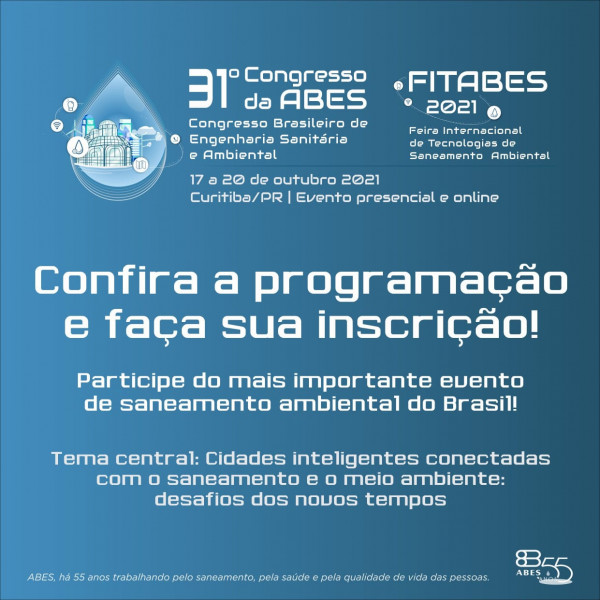 31º Congresso Brasileiro de Engenharia Sanitária e Ambiental da ABES