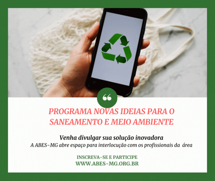 programa novas ideias para o saneamento e meio ambiente