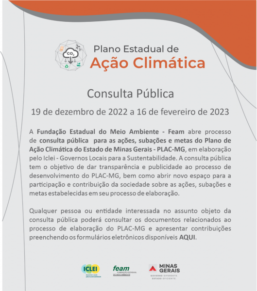 PLANO ESTADUAL DE AÇÃO CLIMÁTICA