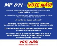 VOTE "NÃO" CONTRA A MP 844