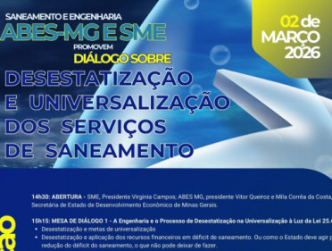 SANEAMENTO E ENGENHARIA | DI&Aacute;LOGO ABES-MG & SME
