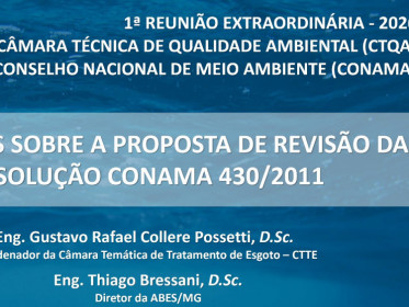 ABES-MG PARTICIPA DE REUNI&Atilde;O DE REVIS&Atilde;O DA RESOLU&Ccedil;&Atilde;O CONAMA 430